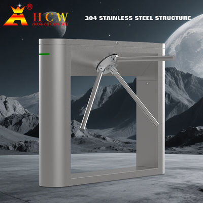 HCW Security Tripod Turnstile Gate Access Control Face Recognition Turnstile for Gyms Scenic Area