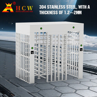Smart Access Control Full Height Turnstile Stainless Steel For Construction Site