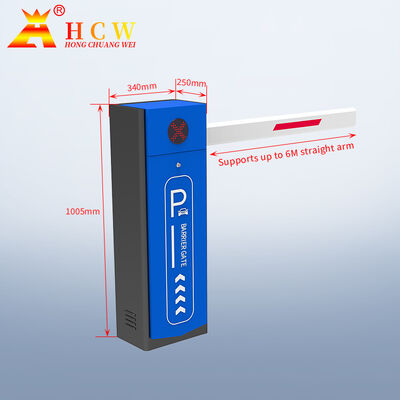 HCW 24V Adjustable Arm Speed Pole Barrier Gate with 2-6m Boom Length for High Safety Parking Control
