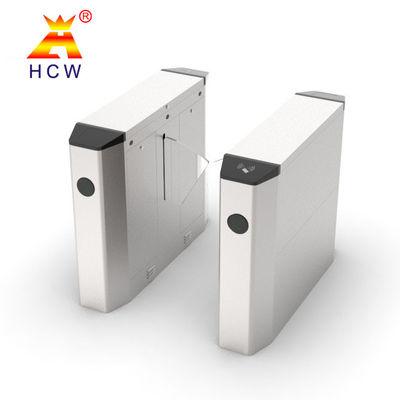 Flap Turnstile Pedestre RFID Reconhecimento facial Impressão digital Controle de acesso para escritório Hotel