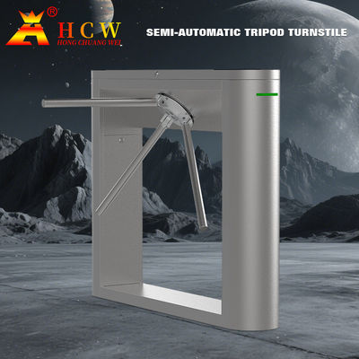 HCW Security Tripod Turnstile Gate Access Control Face Recognition Turnstile for Gyms Scenic Area