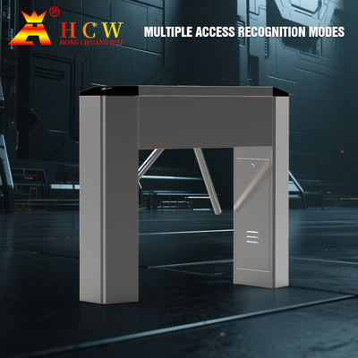HCW Mechanical Tripod Turnstile Barrier Supermarket Entrance And Exit Access Control