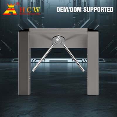 HCW Mechanical Tripod Turnstile Barrier Supermarket Entrance And Exit Access Control