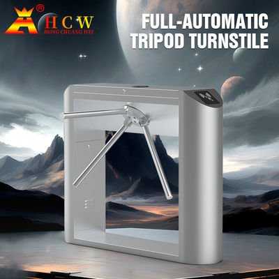 HCW Controle de Acesso Barreira de Meia Alteza Porta Turnstile 50HZ Suporte QR / Código de Barras
