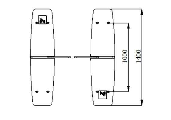 HCW Durable Barrier Turnstile Gate,Corrosion Resistant Sliding Gate System and Durable 304 Stainless Steel Barrier Turnstile Gate