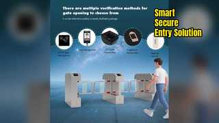 Entrada segura do torniquete esperto do controle de acesso